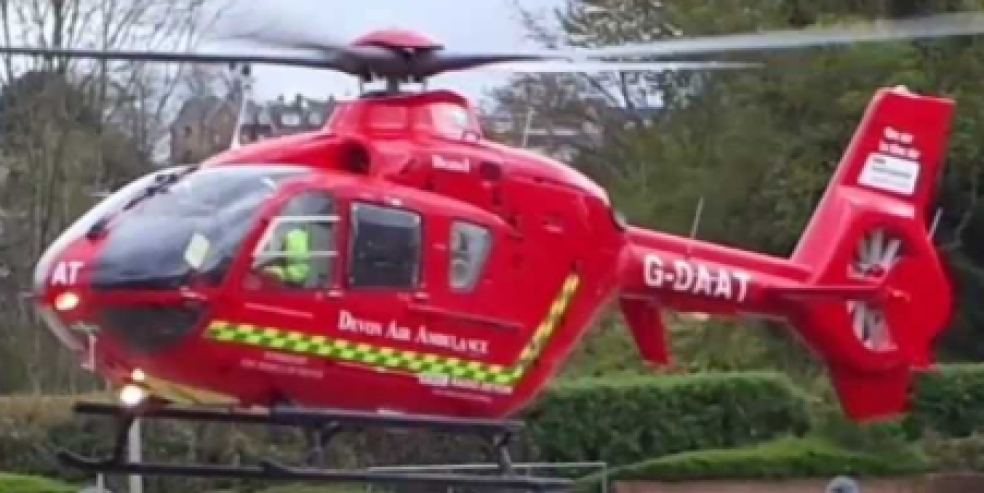 Woman Airlifted To Hospital | The Exeter Daily